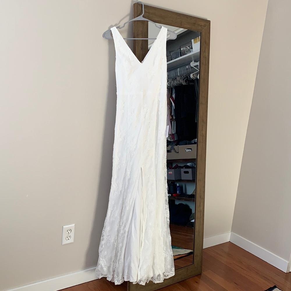 White Lace wedding dress or prom dress
